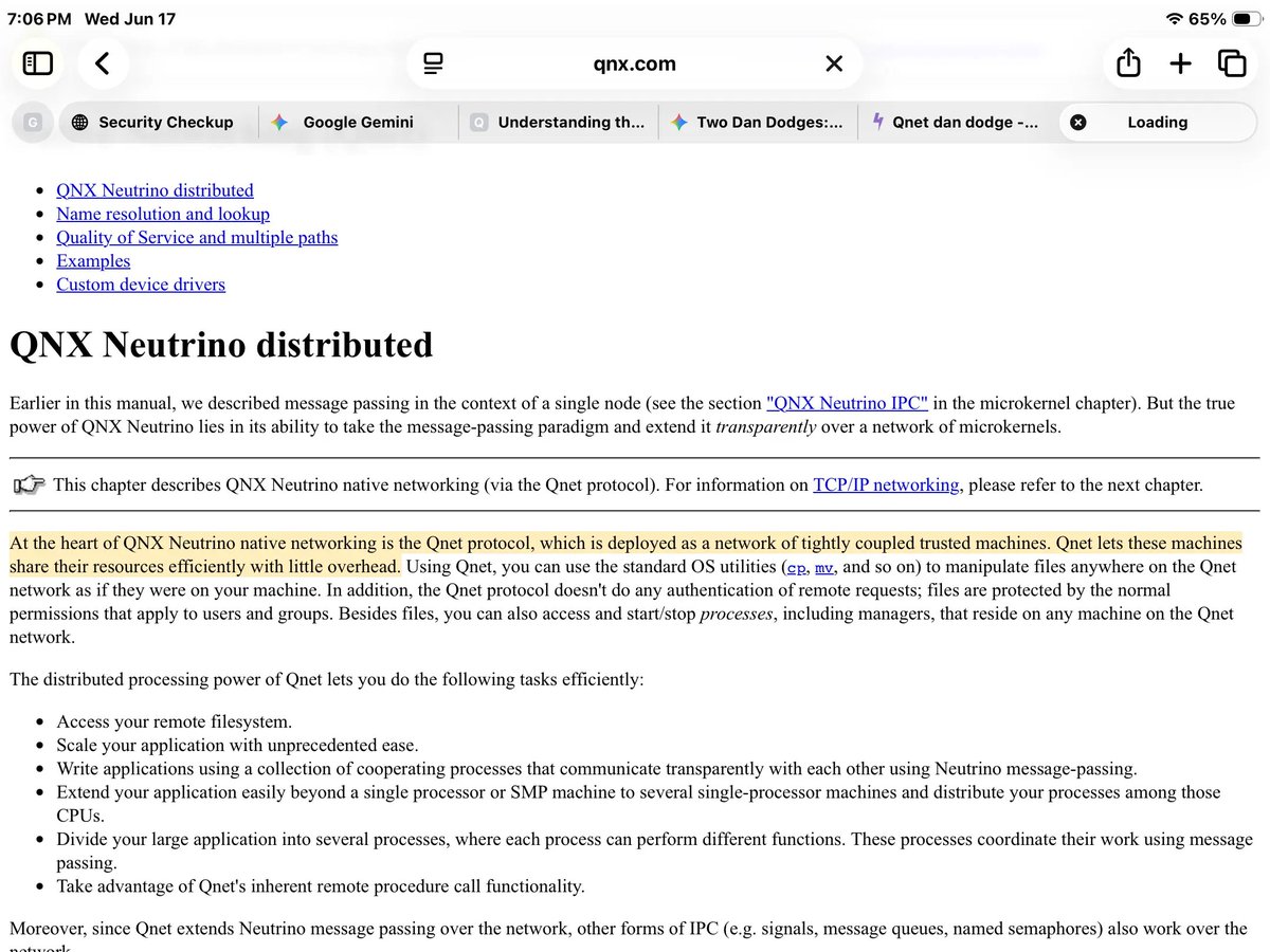 $BB QNX built Qnet from the ground up, and competitors like Apple and ...