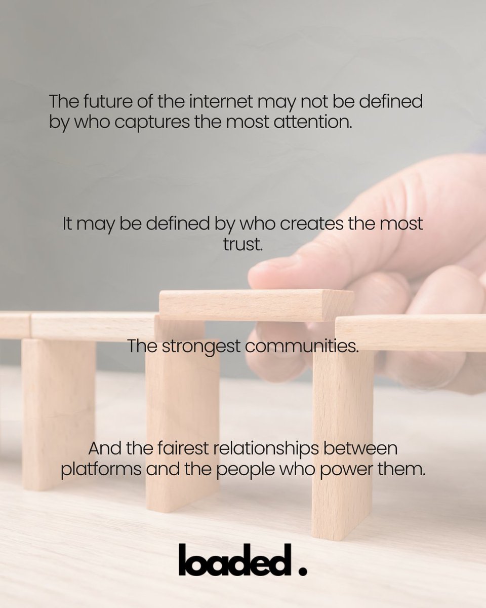 loadedalot's tweet photo. Loaded exists because we believe creators and communities deserve more than an audience.

They deserve ownership, participation, and a stake in what they help build. https://t.co/XtHj1kvtKF