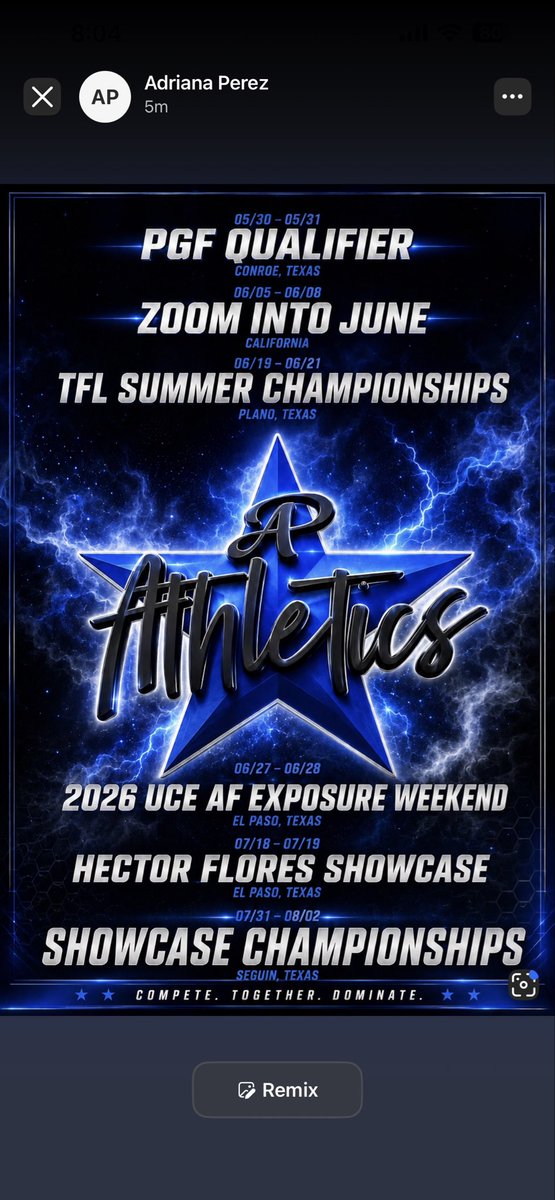 Aaliaha09's tweet photo. Summer schedule! 🥎🥎 @LL7NV @NCAASoftball https://t.co/3vXDue2UYD