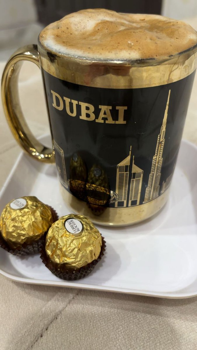 OrahBloom's tweet photo. "Welcome to Dubai" written in chocolate, a candle glowing, crème brûlée on the side... this is the kind of arrival that stays with you.🍮✨

Some moments you don't plan, they just find you.🕯️
Grateful for this one. 🤍 
#Dubai #WelcomeToDubai #DubaiLife #LuxuryDining #Vibes https://t.co/zF6pr456bN