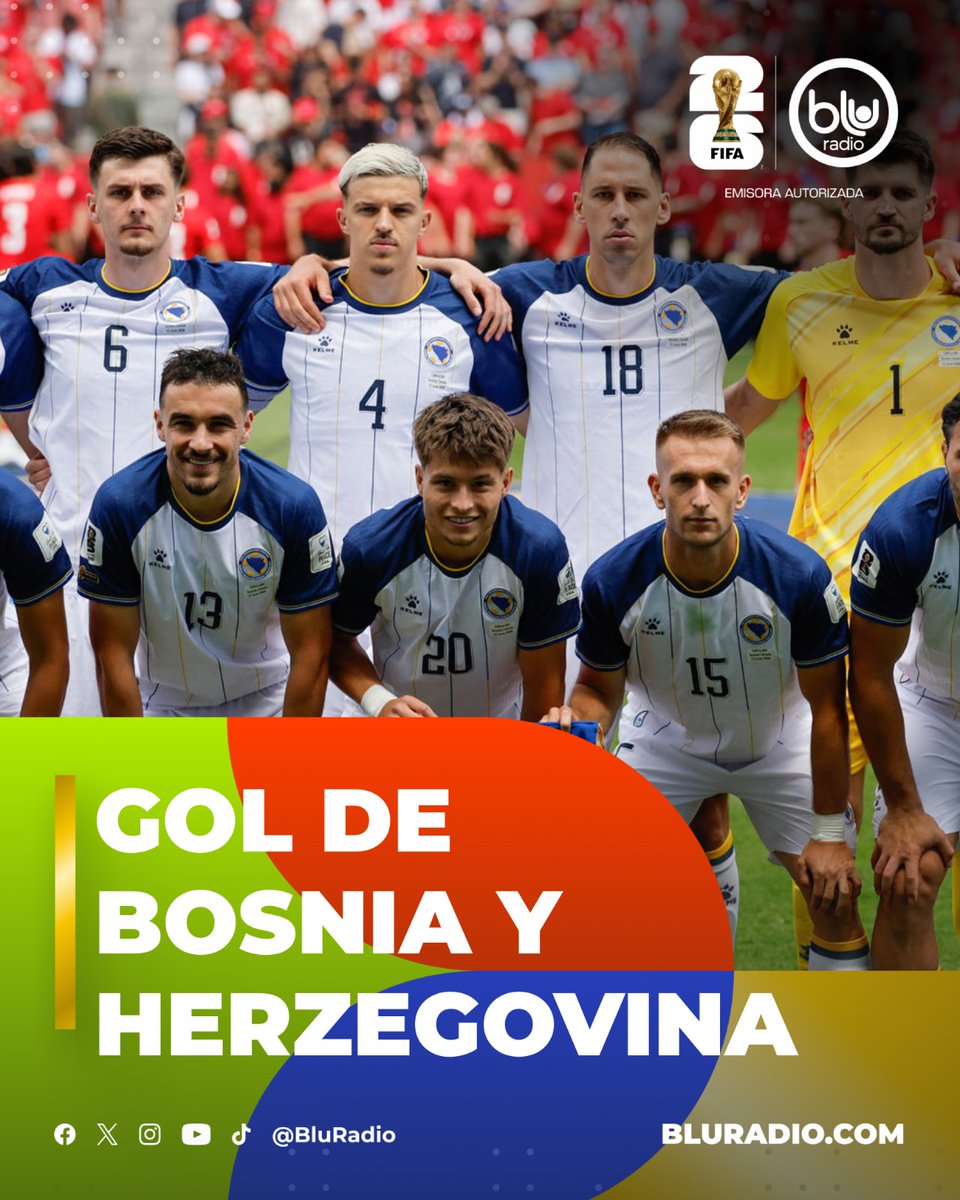 blogdeportivo's tweet photo. #AlAire #Min90+3 ¡Goooooooool de Ermin Mahmic para Bosnia y Herzegovina! ⚽🇧🇦

Mahmic descuenta en el tiempo de adición y le pone cifras definitivas al encuentro.

🇨🇭 Suiza 3️⃣ - 1️⃣ Bosnia y Herzegovina 🇧🇦

#EnVivo en nuestro canal de YouTube: https://t.co/AXrjmifP8U https://t.co/b83aKh1Buh