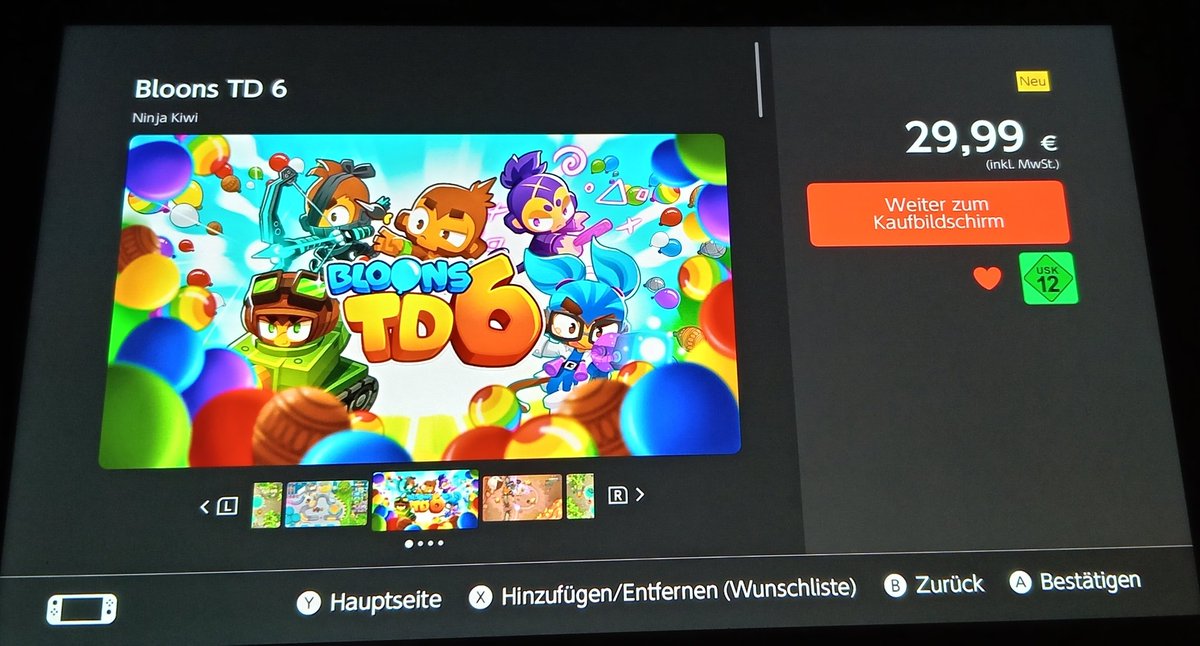 dennishd120's tweet photo. @NintendoConnect es gibt jetzt das Spiel für die Nintendo switch 1 / switch 2 das Spiel Bloons TD 6 das Spiel ist heute erschienen für die Plattform https://t.co/dH1Zw6T9ZR