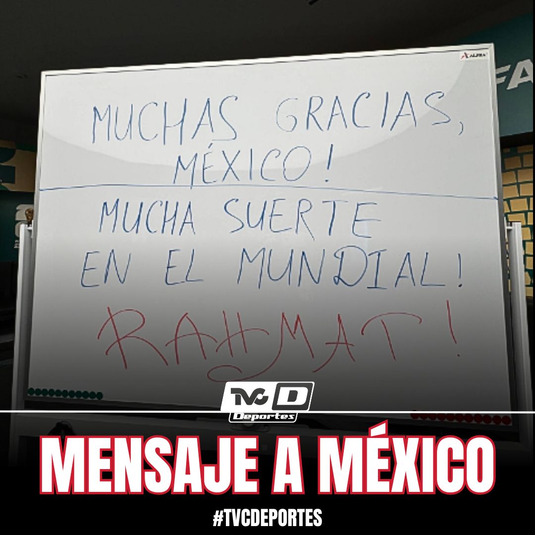 TVCDeportes's tweet photo. ¡UZBEKOS, HERMANOS, YA SON MEXICANOS! 🇺🇿🫂🇲🇽

Así agradeció el recibimiento mexicano la selección de Uzbekistán tras su partido ante Colombia en el Estadio Ciudad de México.

Concluyeron su sentido mensaje con un "Rahmat", que significa "gracias" en uzbeko. https://t.co/QVLwEUDiFC