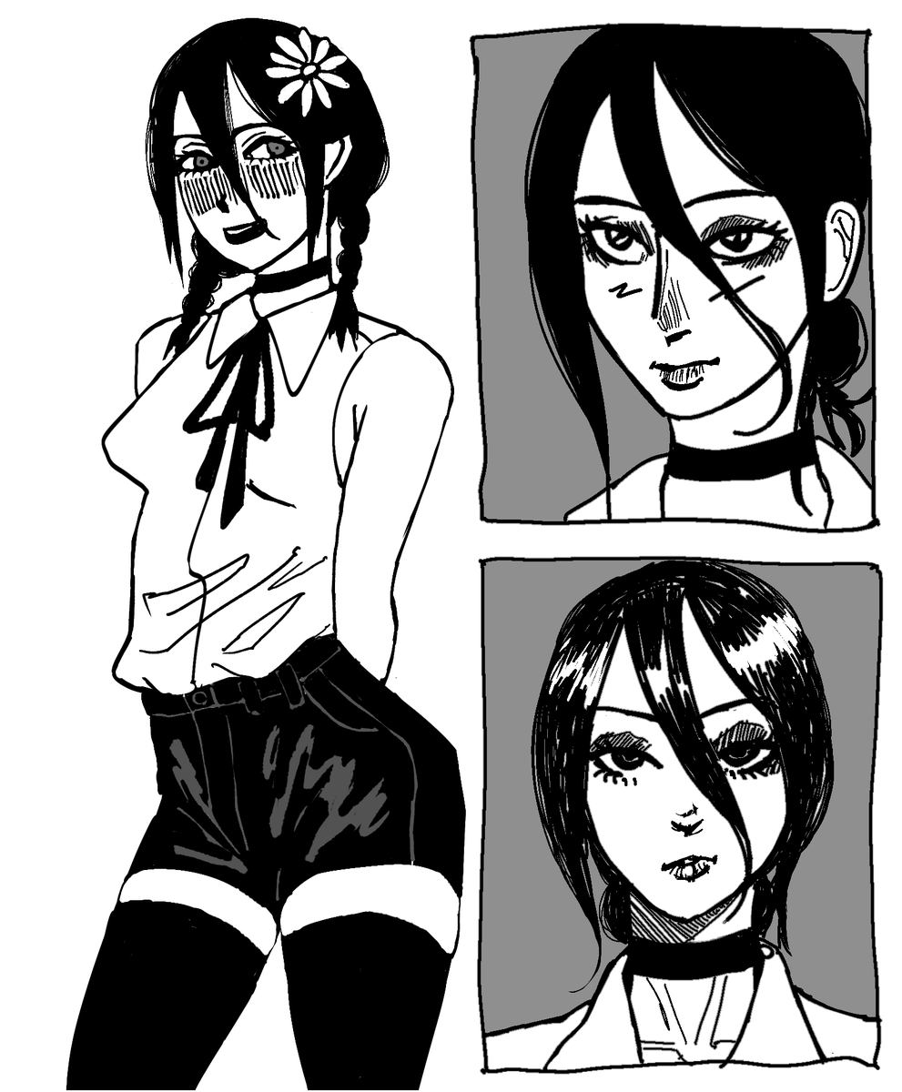 morfinist872183's tweet photo. Reze doodles https://t.co/1WIvjtg9qD