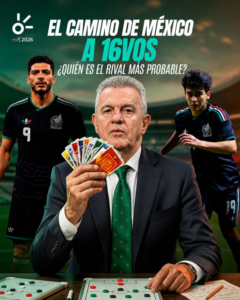 ClaroSports's tweet photo. ¡EL CAMINO DE MÉXICO A LOS 16AVOS! 🇲🇽🏆

La Selección Mexicana está en plena pelea por avanzar de ronda, pero... ¿qué necesita para lograrlo y quién podría ser su rival en la siguiente fase? 👀⚽
En esta galería te explicamos todos los escenarios 

posibles para el Tricolor🧵👇 https://t.co/AskUaSEB0K