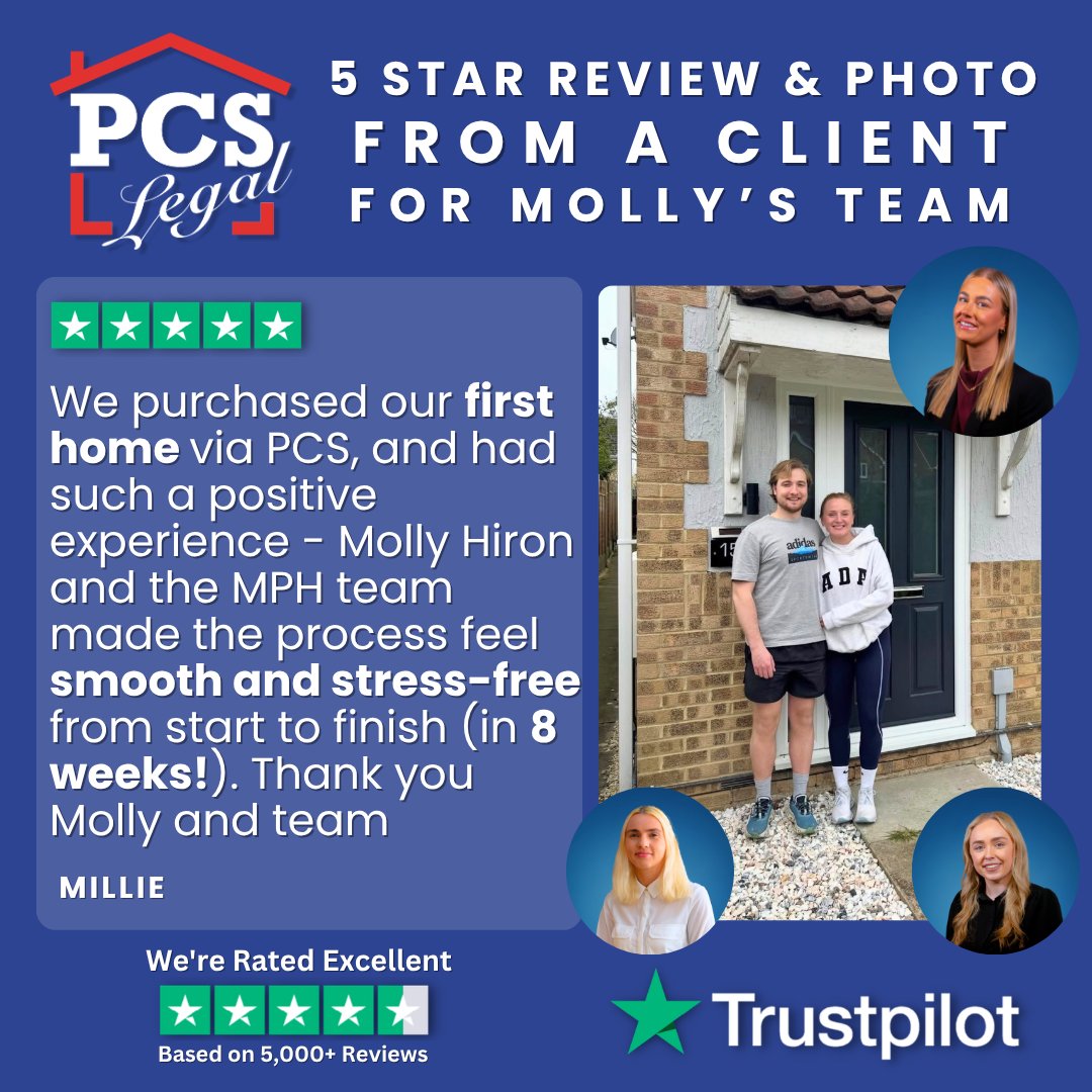 PCSLEGAL's tweet photo. Thank you, Millie, for the photo and the 5-star review! ⭐

Feedback like this means the world to Molly and her team. It’s a reflection of the dedication and expertise they put into every step of the journey! 🏘️

#PCSLegal #Conveyancing https://t.co/tRjAvqwDBr
