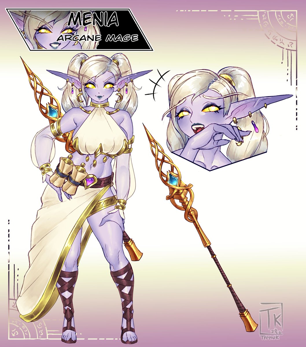 El_Trenuk's tweet photo. Arcane Mage Nightelf character sheet for @Manaborne 
#elf #warcraft https://t.co/4fyCAy3prw