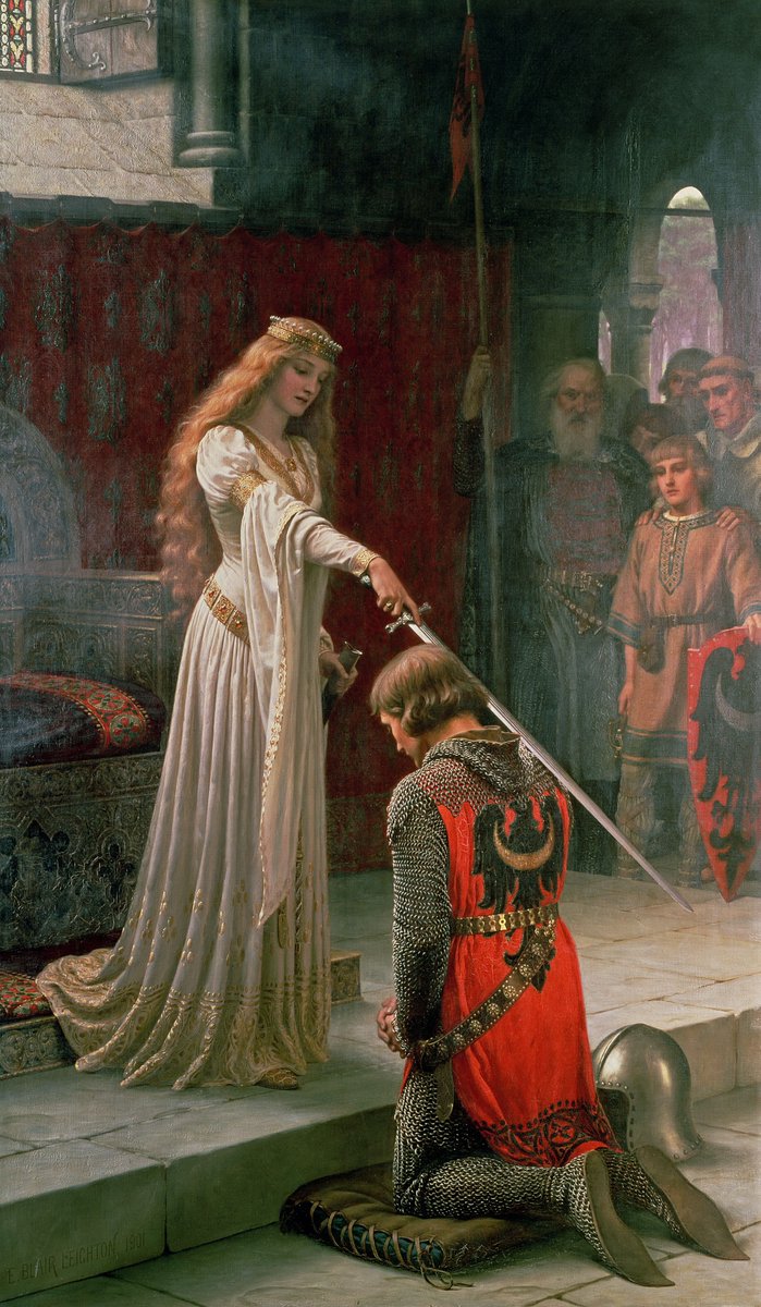 DailyClassicArt's tweet photo. Edmund Blair Leighton - "The Accolade" (1901) https://t.co/KDxhm1tiqQ