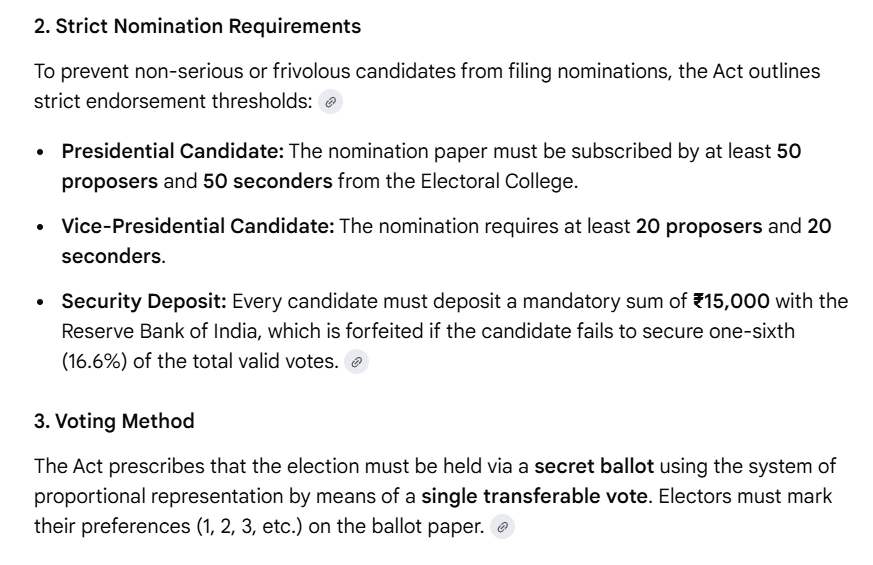 prisha0602's tweet photo. Presidential and Vice-Presidential Elections Act, 1952 :
#ACT #POLITY https://t.co/c8ZIrypO7S
