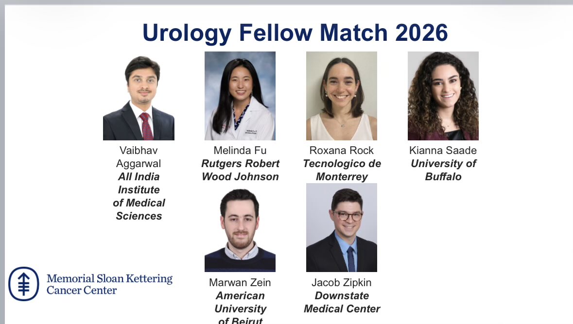 UrologyMSK's tweet photo. Congrats to all the @UroOnc matches today! A special shout out to our crew! https://t.co/IaeiqJDYWf