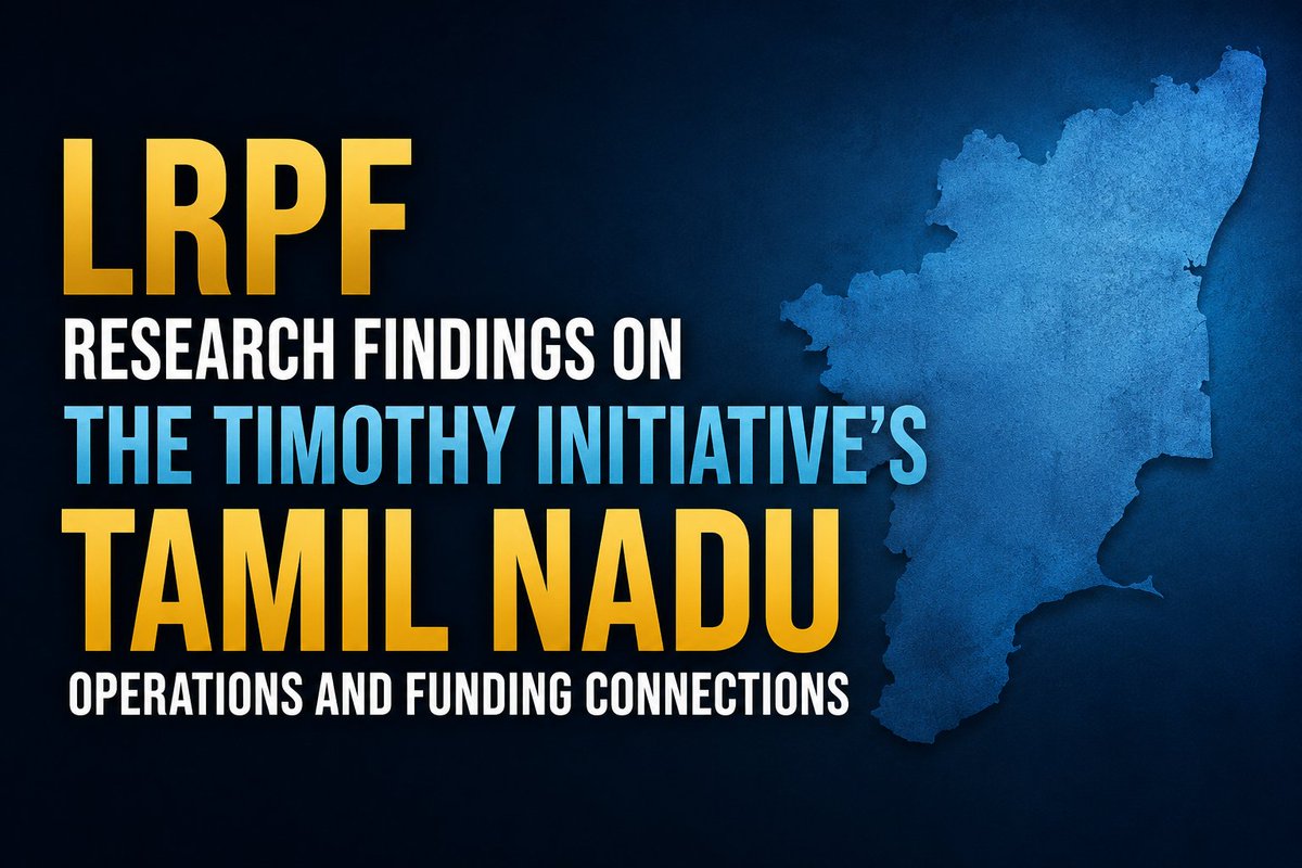 lawinforce's tweet photo. LRPF Research Findings on The Timothy Initiative's Tamil Nadu Operations and Funding Connections.

Legal Rights Protection Forum has submitted a complaint to the Directorate of Enforcement regarding foreign funding received by Evangelical Church Growth Mission(ECGM), Madurai, Tamil Nadu.  

LRPF's research indicates that ECGM has received substantial foreign contributions from The Timothy Initiative Inc., USA.   It is further found that Mr. David Nelms, Founder & Director of The Timothy Initiative, also serves as Director of Gospelink Inc., USA, another missionary organization that has funded ECGM.  

The involvement of common leadership and substantially similar missionary objectives raises concerns regarding the flow of funds through interconnected foreign entities.  

Information available to us also indicates that Mr. Joshua Vijay Kumar, Secretary of ECGM, has played a significant leadership role in The Timothy Initiative's activities in India. The precise nature and extent of this relationship warrants examination by the competent authorities.  

Requested the Enforcement Directorate to: 
- Investigate foreign contributions received by ECGM from The Timothy Initiative Inc. and Gospelink Inc., USA; 
- Scrutinize the utilization of such funds by ECGM ; 
- Take appropriate action under the FCRA and other applicable laws. 

#FCRA #ForeignFunding #EnforcementDirectorate #Transparency #Accountability