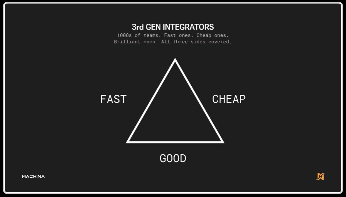 EdwardMehr's tweet photo. For decades, defense manufacturing has treated the Iron Triangle (cost, speed, capability) as a law of nature. Pick one. Maybe two if you’re lucky.

I’ve always had a problem with that.

The entire point of technology is to let you have your cake and eat it too. That’s what innovation does. That’s what Reindustrialize has been about from the beginning.

Four years ago, I was sitting in a coffee shop in LA with @aphysicist while he was drafting the @reindsummit manifesto. One of its core ideas was simple: the future isn’t about choosing one side of the triangle. It’s about achieving all three.

This year I talked about how the US can uniquely make that happen: by enabling thousands of smart, hungry engineers to build from the bottom up.

That requires accessible, fast, and flexible design and manufacturing tools; not scaling the same old technologies that are centralized, rigid, and inaccessible to young builders unless they join a giant company.

What made this year’s Reindustrialize especially notable was seeing the old and new worlds begin to merge. We had a large group of leaders from @LockheedMartin actively participating in the conversation.

Defense is naturally a top-down industry. Requirements flow from the customer, which makes bottom-up innovation difficult. That’s why it was encouraging to see leadership from one of the largest primes engage with a movement built around empowering many builders from ground up.

Thanks for inviting me, @austinbishop.