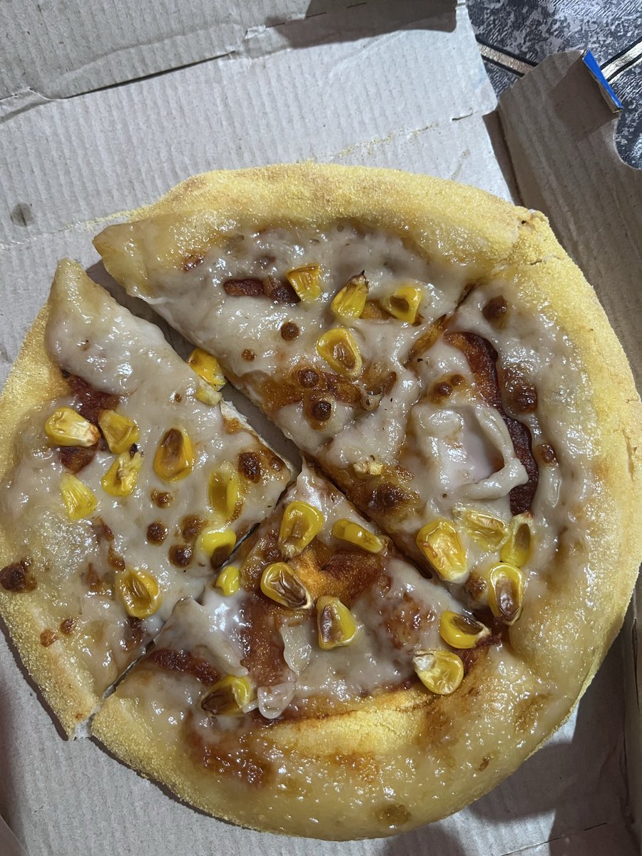 Its_jawed_aquib's tweet photo. I have order pizza through @dominos the quality of pizza is totally disgusting look at the cheese of pizza look like flour slurry siwan location https://t.co/Pki61Ze3pZ
