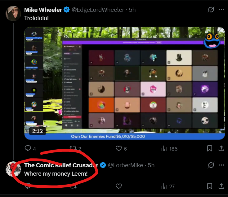 Words of The Comic Relief Crusader tweet media