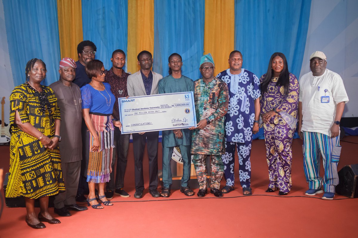 Universityduel's tweet photo. ๐ A remarkable milestone marked!
OAU becomes the first to achieve victory in both UniversityDUEL and SMART Challenge In a single year.
Celebrating brilliance, innovation, and excellence! ๐
#UniversityDUEL #SMARTChallenge2026 #OAU #Greatife #STEMAfrica https://t.co/QtymMD8BoH