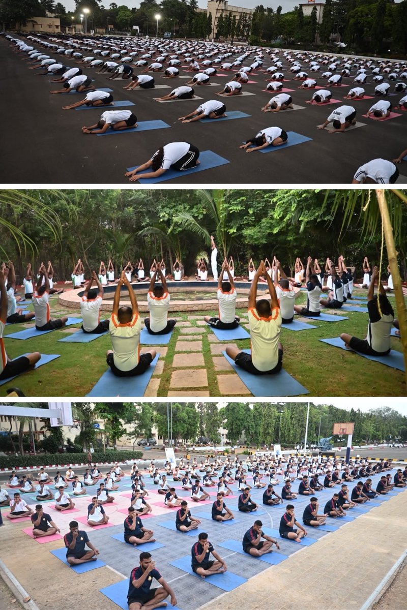 IN_Hamla's tweet photo. #Hamlahappenings 
#IDY26 🧘‍♂️✨

@IN_Hamla continues to embrace the spirit of yoga with energy, enthusiasm and togetherness.

As part of the #IDY2026 celebrations, daily Mass Yoga Protocol sessions and yoga demonstrations are being conducted across the establishment, inspiring personnel and their families to adopt a healthier and more balanced lifestyle.

The celebrations reached a vibrant crescendo with a serene Sunset Yoga Session for #NWWA , where mindfulness met nature’s beauty. Adding colour and excitement to the occasion were a lively Rangoli Making Competition and an engaging Yoga Quiz Competition, showcasing creativity, knowledge and community participation.

🌍 One Earth • One Health • One Future
🧘‍♀️ United through Yoga, Empowered through Wellness

#YogaForOneEarthOneHealth #InternationalDayOfYoga #NWWA #Wellness