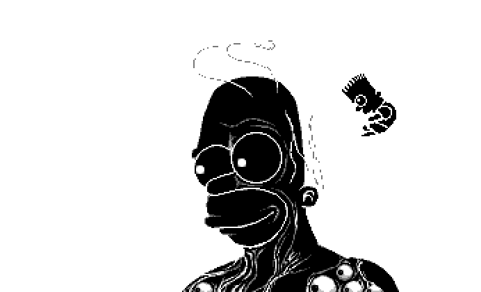 chivesreal's tweet photo. Anyone remember when this happened in chapter 4 #deltarune #deltarunefanart #pixelart #simpson https://t.co/h8nvHFYL9y