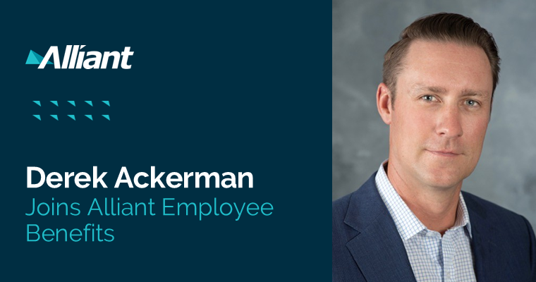 AlliantIns's tweet photo. Derek Ackerman has joined #AlliantInsurance, where he will work with employers to develop and implement #EmployeeBenefits strategies focused on self-funded medical plans, alternative risk financing arrangements, and long-term cost management. https://t.co/OWvJxyUe15 https://t.co/cqlzmGdnTh