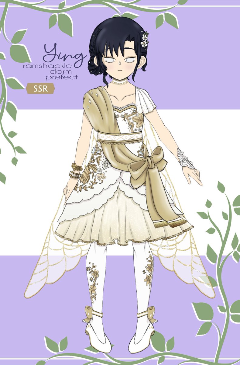 selen0mancy's tweet photo. Happy Fairy Gala IF rerun on global!! Fairy Gala is one of the earliest twst events and also Leona's first event SSR so it has a special place in my heart!! I'm still also super proud of Ying's Fairy Gala outfit that I designed and drew myself years ago!! https://t.co/2hgU6pEryv