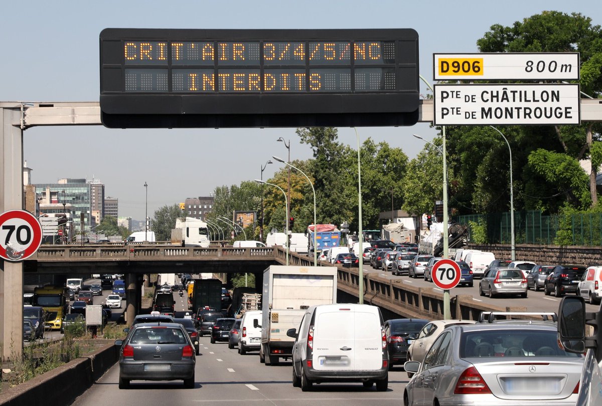 transportsidf's tweet photo. Pollution en Ile-de-France : la circulation différenciée remise en place dès ce vendredi
➡️ https://t.co/bX5necZYYj https://t.co/Tbkh6anStP