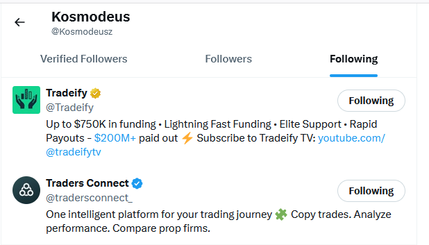 Kosmodeusz's tweet photo. @tradersconnect_ @Tradeify @Bsull420
@boneskill84 https://t.co/UmdrqOMsMN
