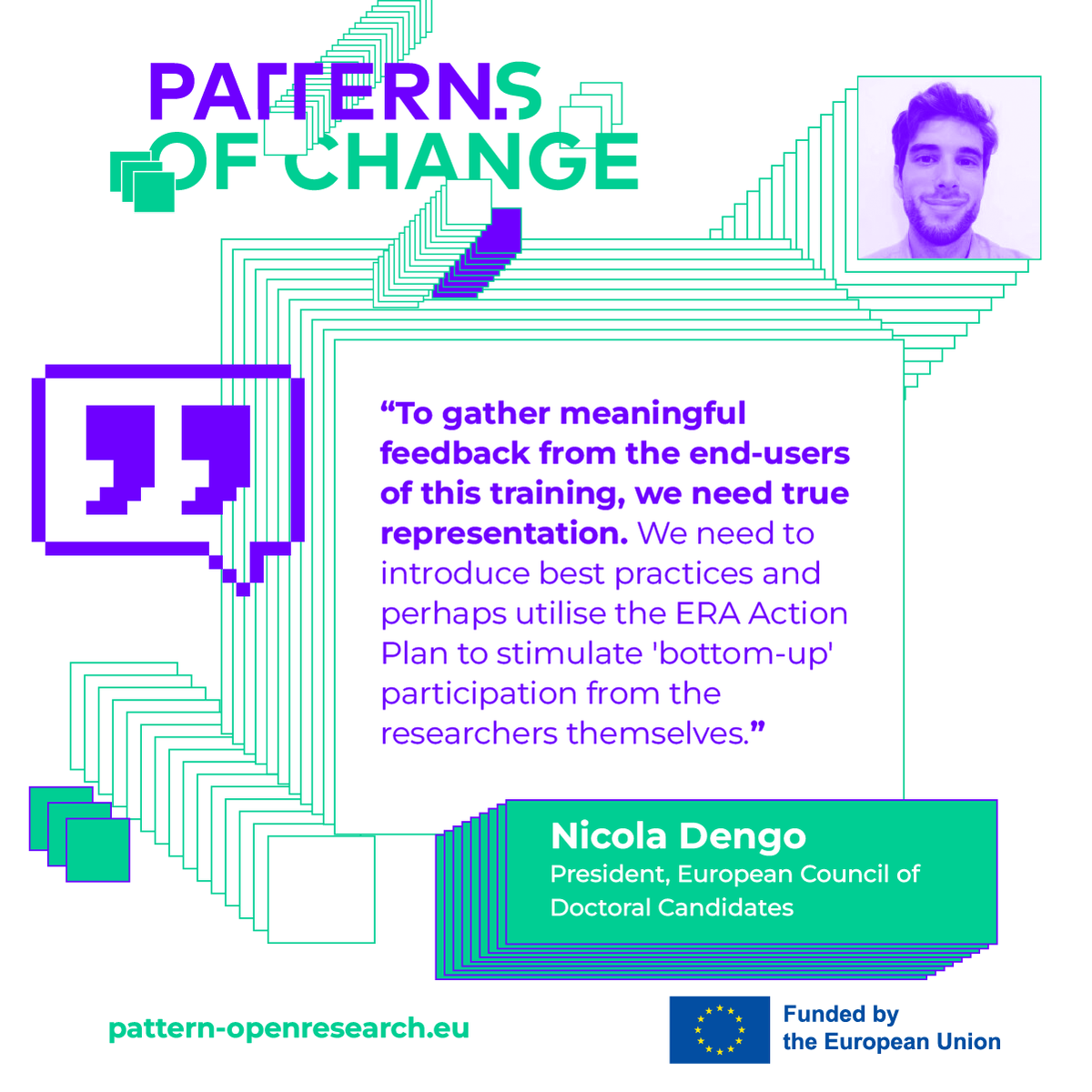 PatternEU's tweet photo. Training for researchers must be built with researchers. 🛠️🧬

At PATTERNs of Change, Nicola Dengo (@Eurodoc) called for "bottom-up" participation &amp; better representation to ensure Open RRI tools actually meet the needs of the community. 🤝

Watch: https://t.co/GGRD2Ulgs2 https://t.co/frjmtNZDeQ