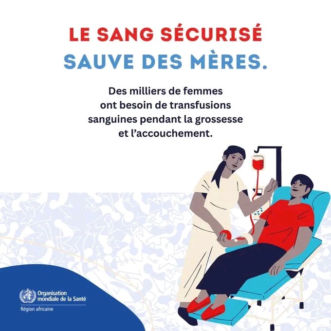 Toteephraim's tweet photo. Indispensable ! La santé maternelle dépend directement de la disponibilité du sang. Merci aux donneurs, gardiens de la vie des mères et des nouveau-nés. Une solidarité vitale. 🩸✨💪
#DonDeSang #SantéMaternelle #UneGoutteDHumanité #SauverDesVies https://t.co/PPvX3a9NOK