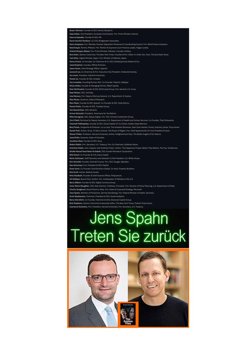 WhHartmann's tweet photo. @isabelMon09 BTW: Der #Epstein / #Trump / #Musk Buddy #Thiel ist nicht nur der Sugar Daddy von #Palantir Fans wie #CSU #Dobrindt & #CDU #Spahn - zu seiner #Dialog Gruppe gehört auch #EricSchmidt (#EpsteinFiles), der mit einer #Söder Tochter zusammen ist.
#Hitze #Klima
#CO2nservatismKills https://t.co/WAHrNo8KFI