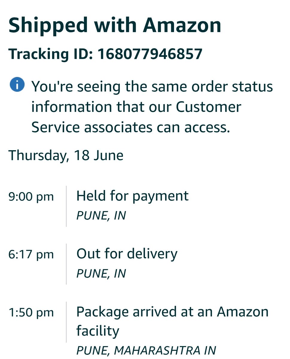 sinha934's tweet photo. @amazonIN @AmazonHelp @AmitAgarwal see below the fraud status updated by the delivery person who has not even come to deliver. As it was mentioned to deliver today but without  attempting how can he just put blame on the customer. Take action https://t.co/onGIGxgyAq