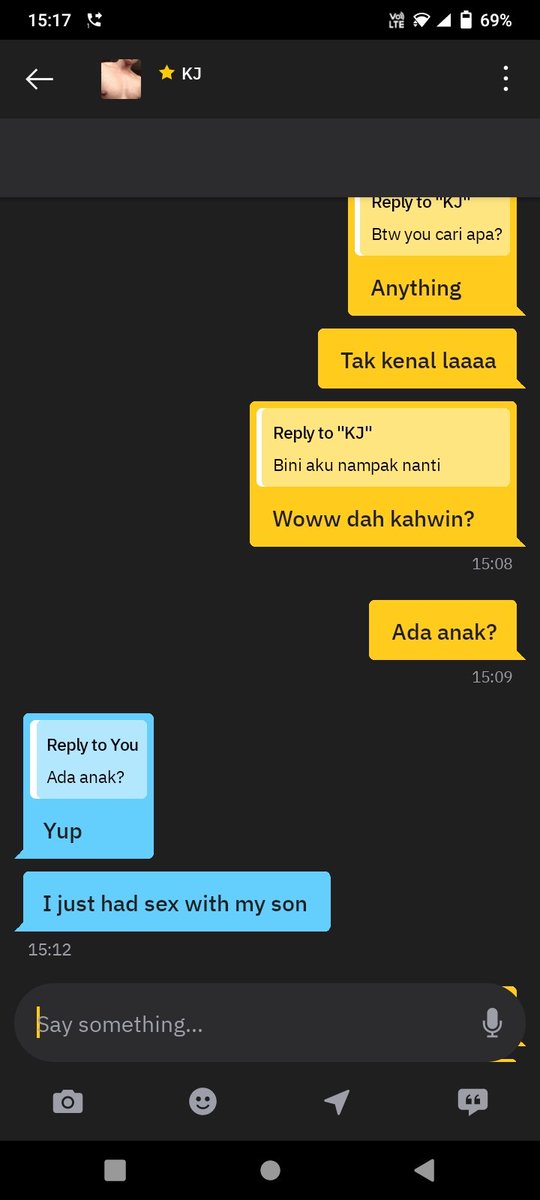 khadirlah's tweet photo. *I just had sex with my son* 
Sedapnya dekat je nak melunaskan air 😍 https://t.co/xaLse70WhG