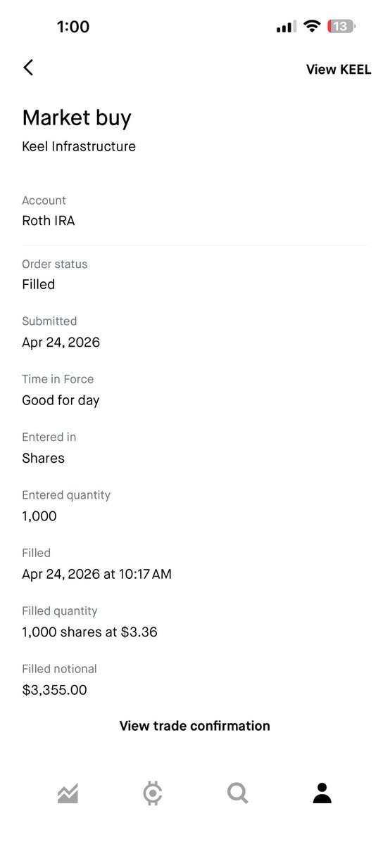 iamretaill's tweet photo. Apparently, I have upset a bunch of late entry $KEEL investors I.e. the exit liquidity. Listen boys I’m not saying the company won’t go up further. I am saying most of the future gains are priced in. Best of luck to ya’ll. https://t.co/r4lJXzTffK