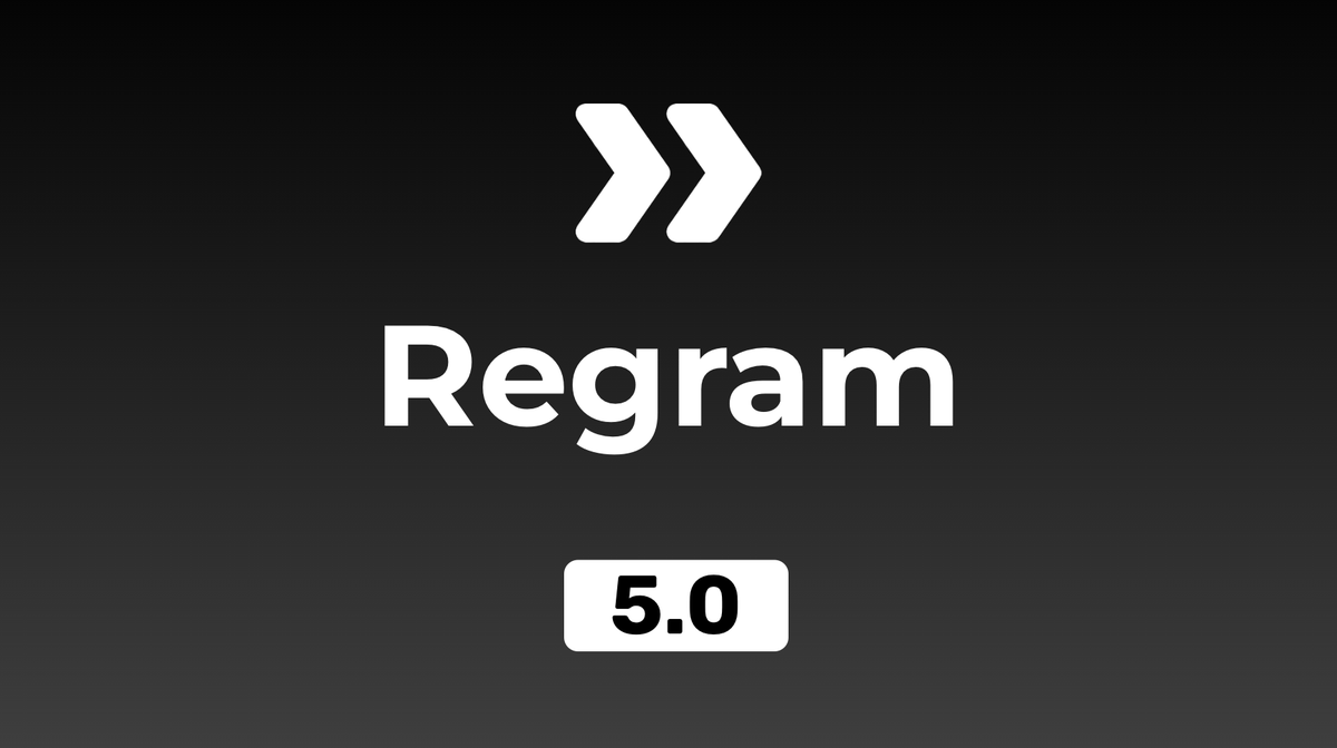 FouadRaheb's tweet photo. Regram 5.0 is here — the biggest update ever 🚀

• Activity Notifications (online/typing/seen + history) 
• Grid Feed — browse your feed as a thumbnail grid, 2–6 columns
• Chat Themes — fully theme your DMs with wallpapers + colors
• Story Buttons editor + new designs — drag buttons anywhere, Blurred/Solid/Glass looks
• Settings Profiles — multiple profiles linked to IG accounts
• Profile Grid Info — post info overlay on profile grids
• Auto-Save — for Stories, View-Once & Instants, per-source destinations
• Profile Analyzer — batch follow/unfollow, sort & filter
• Smarter Downloads + Auto-Retry 
…and a lot more. 

This one's for you. 🤍

https://t.co/JeRGKdxmLM
