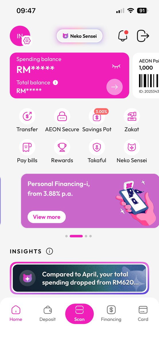 izztirmli's tweet photo. ada yang masih taktahu nak savings dekat mana? taktahu nak simpan sekat mana yang berbaloi? 

meh simpan dekat AEON Bank! kenapa? 

1. Register mudah, verify IC sahaja. 
2. Create savings pot, letak amount setiap bulan, hujung bulan ada 3% dividen. 
3. Physical card pun ada, https://t.co/DVgv7cSuFA