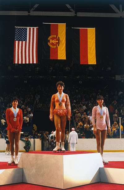 GDRvisuals's tweet photo. Annett Potzsch wins gold in the women's figure skating at the Lake Placid Winter Olympics, 1980. https://t.co/Rt74ULpXUs