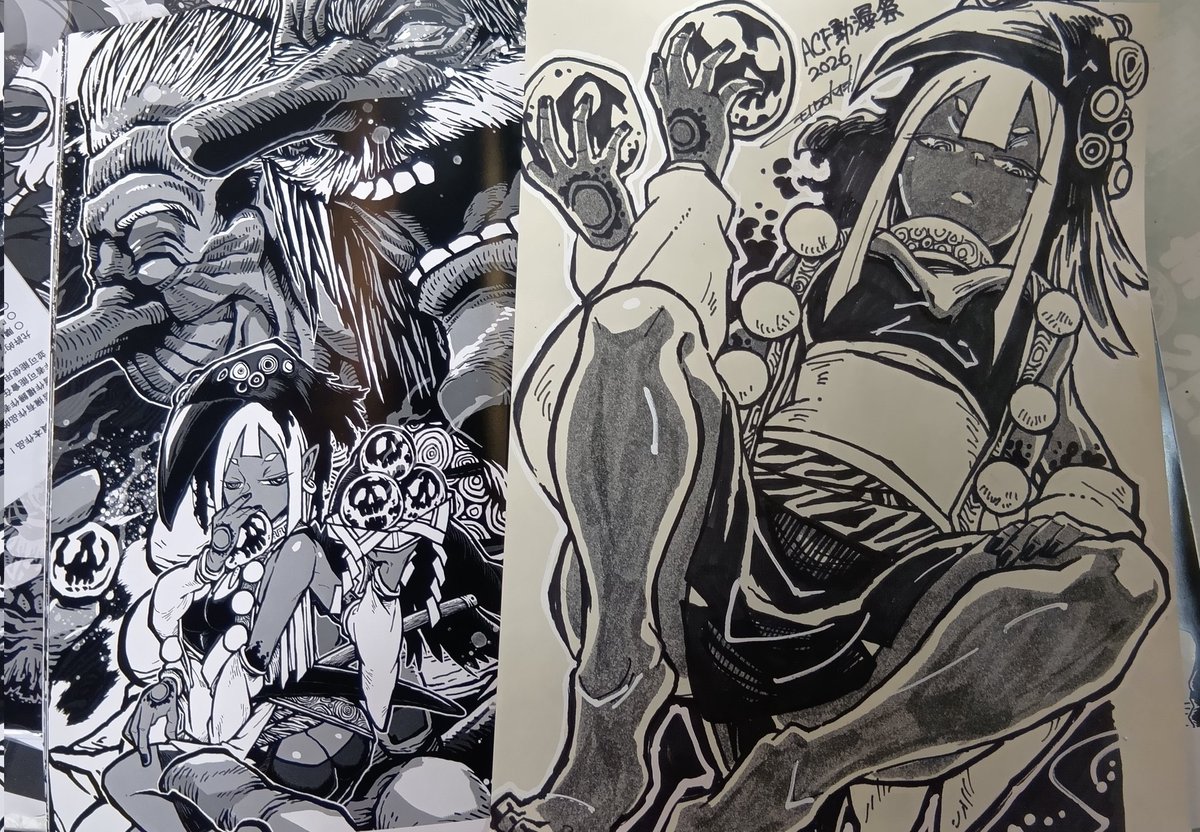 monochro_haiji's tweet photo. 実はすげぇ嬉しいコミッション
「あなたの画集or過去作品のこのキャラ描いて！」 https://t.co/zzmCX0l3Sz