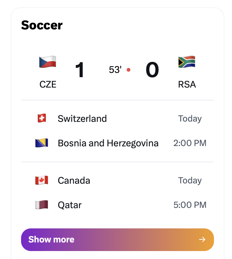 monjulin's tweet photo. @X  @Support @elonmusk Please stop showing the scores in the sidebar. It's 2026. People DVR the games and don't want it ruined with you putting the results up. https://t.co/lwEqGqK3hG
