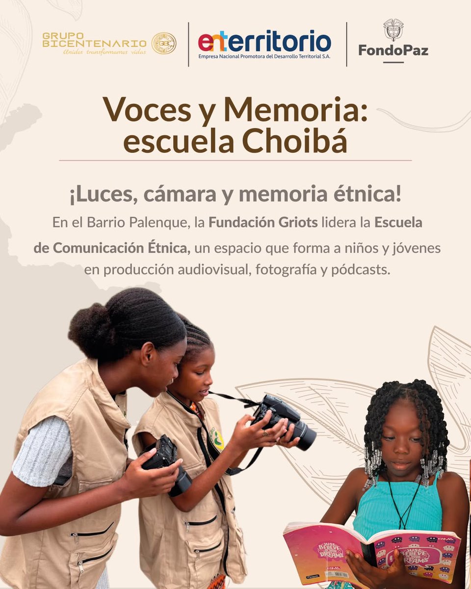 ENTerritorioCo's tweet photo. Cinco iniciativas, un mismo propósito: fortalecer las capacidades de las comunidades y aportar al desarrollo del #Chocó ♥️🇨🇴🙌🏽

Cada proyecto refleja el compromiso, la organización y el trabajo colectivo que abren caminos para el progreso de la región. https://t.co/PYhzXbgyHV