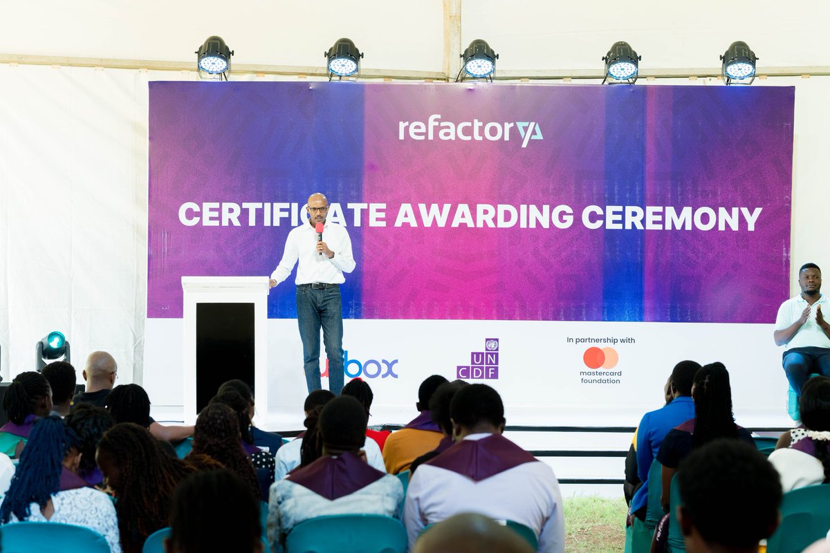 JuliusNkuraija's tweet photo. I was honored to receive the Project Partner Award! Thank you to @refactory_acad for recognizing @BeyondSportsUg’s contribution to talent development within our corporate wellness Apprenticeship Program over the last 6 months. Excited for our continued collaboration! https://t.co/H5ohPB23PH