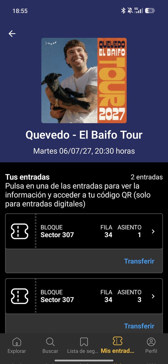 V0R7H's tweet photo. Quevedo Barcelona Palau Sant Jordi
Vendo:

2 entradas para el 7 de Julio de 2027
en Sector 208 Grada Categoría B

2 entradas para el 31 de Mayo de 2027  en Sector 119 Grada Categoría A

2 entradas para el 6 de Julio de 2027 en Sector 307 Grada Categoría C

Precio a debatir https://t.co/cTvIKcHp4d