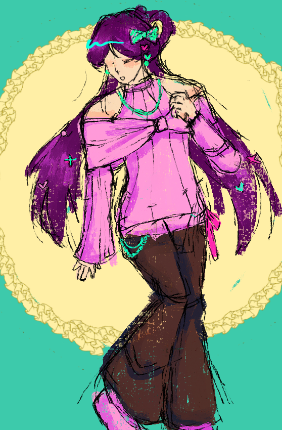 Cyllenity's tweet photo. A quick doodle I did in my free time... 🎀
#undeadunluck #アンデラ https://t.co/2Ks2mOv2i3