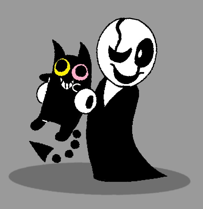 PaperAmy_'s tweet photo. old man &amp; his ugly freaking cat

#undertale #deltarune https://t.co/vejwM24Tvd