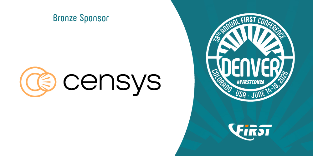FIRSTdotOrg's tweet photo. 🌄 A warm Denver thank you to our Bronze Sponsor, @censysio for being part of this year’s conference. We appreciate your support!🤝 

🔗https://t.co/3HoUB8fyBq 

#FIRSTCON26 https://t.co/fAWxada6ar