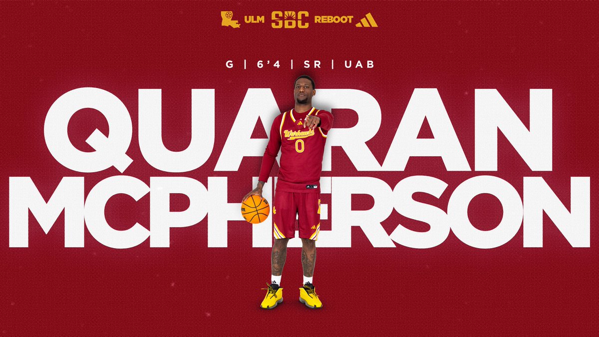 coachrc44's tweet photo. 💪🏼@ULM_MBB fans, Welcome POWER Guard @cbg_quaran https://t.co/5NJrzXUJdG