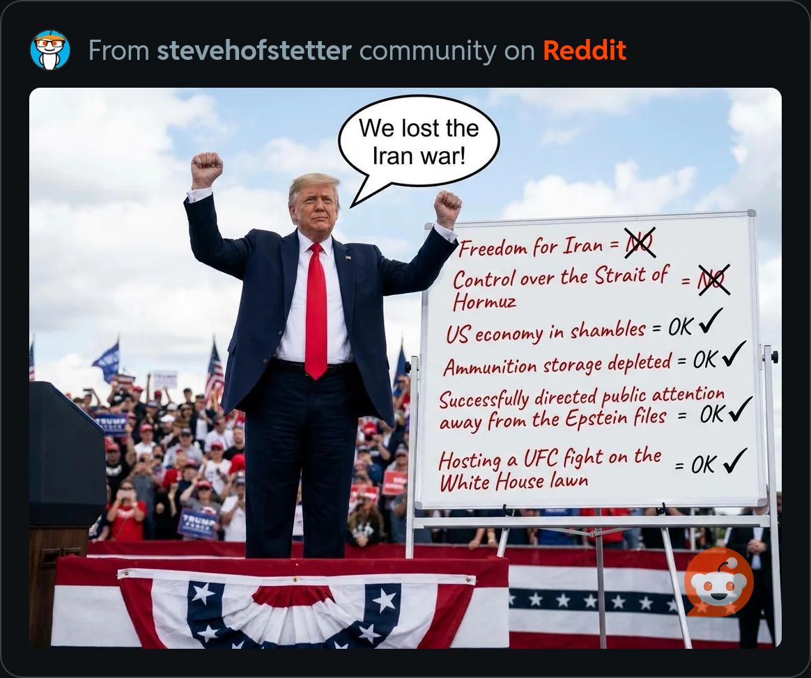 LauraWachler's tweet photo. The tRump way. Create a problem where non existed, "fix it", then claim victory. 
He created this shit economy and suddenly we're supposed to be happy the inflated gas prices, HE CREATED, are coming down because he's so adept at negotiating? HA!!! https://t.co/KnisRHGbxb