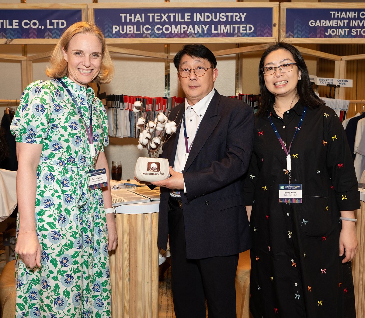 CottonInc's tweet photo. Cotton can drive what’s next. At Cotton ConneXions, #textile industry leaders explored how #cotton fuels innovation and cotton-rich product development across the #TextileValueChain. 
 
https://t.co/pOcfwdtWXT https://t.co/aRERXWsVrS