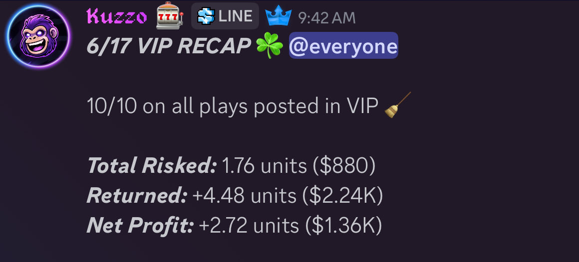 kuzzopicks's tweet photo. 7 DAYS FREE VIP ➡️ https://t.co/a5y24ebok0 https://t.co/zJ9e0wkn2e