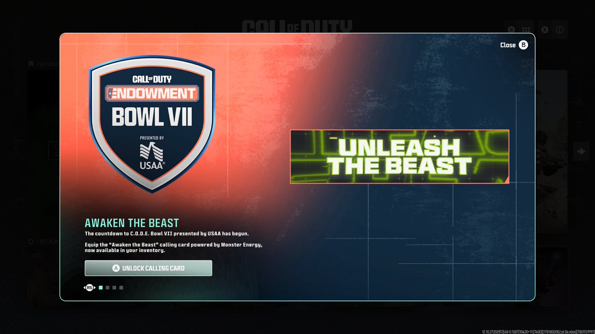 CODWarfareForum's tweet photo. Free Monster Calling Card #Blackops7 https://t.co/ITHF3EonEu