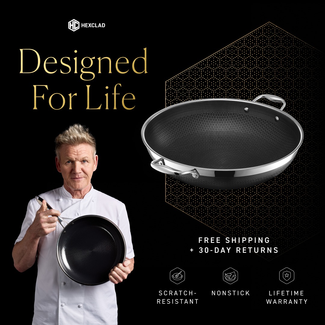 hexclad's tweet photo. "This has officially earned a permanent spot in my kitchen." -Courtney M.

Whether you're tired of cookware that falls short or just looking for something more versatile, HexClad was engineered for every kind of cooking, year after year.