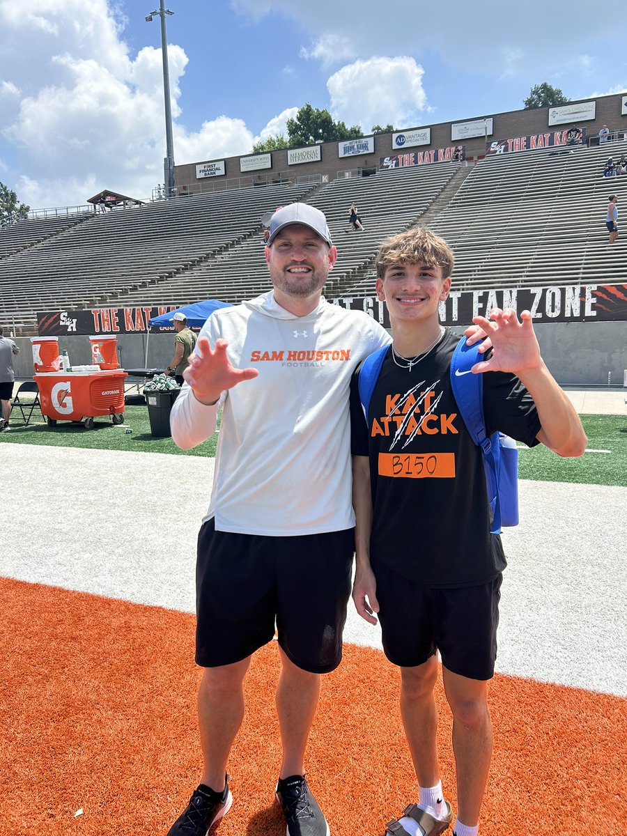 aidannlugo's tweet photo. thank you for the opportunity to showcase my talent! @BearkatsFB @CoachRaisbeck @CoachKey9 @blairvaughan41 https://t.co/PFxlkNeLF9