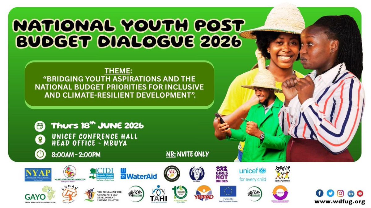 GenZVoicesUG's tweet photo. Today, we aren't just highlighting gaps—we are demanding accountability. Alongside partners, we are launching the 1st National Youth Budget Position Paper to advocate for dedicated youth and women budget lines in the next fiscal cycle.#NYBD26 #Youth4Budgetug #knowyourbudget26 https://t.co/lFZQFP3VOD